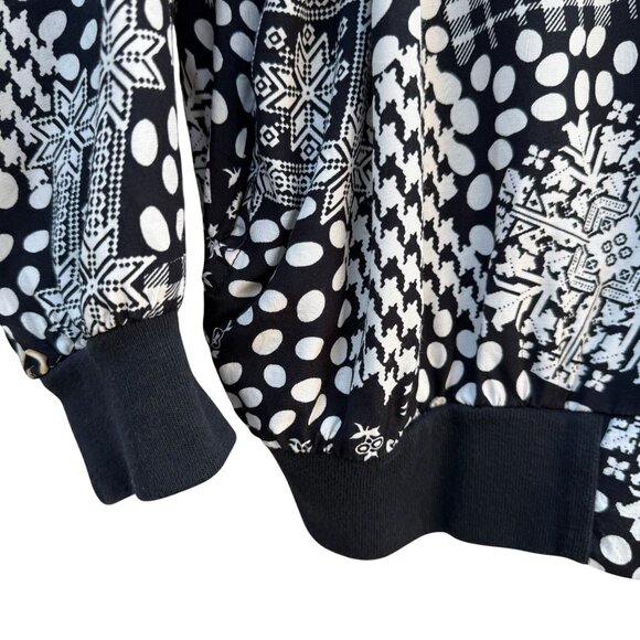 Cherisa Vintage 80s Womens Oversized Patchwork Patterned Retro Bomber Jacket 1X - Picture 5 of 9